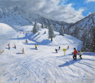 Skifahren, Kitzbühel, 2014 von Andrew Macara